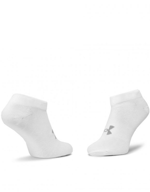 UNDER ARMOUR 6-pack Essential No Show Socks White - 1332981-100 - 4