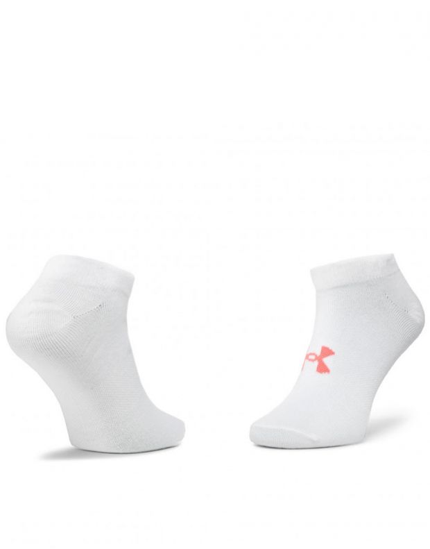 UNDER ARMOUR 6-pack Essential No Show Socks White - 1332981-100 - 5