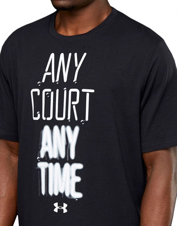 UNDER ARMOUR Any Court Any Time Tee Black - 1298352-001 - 3