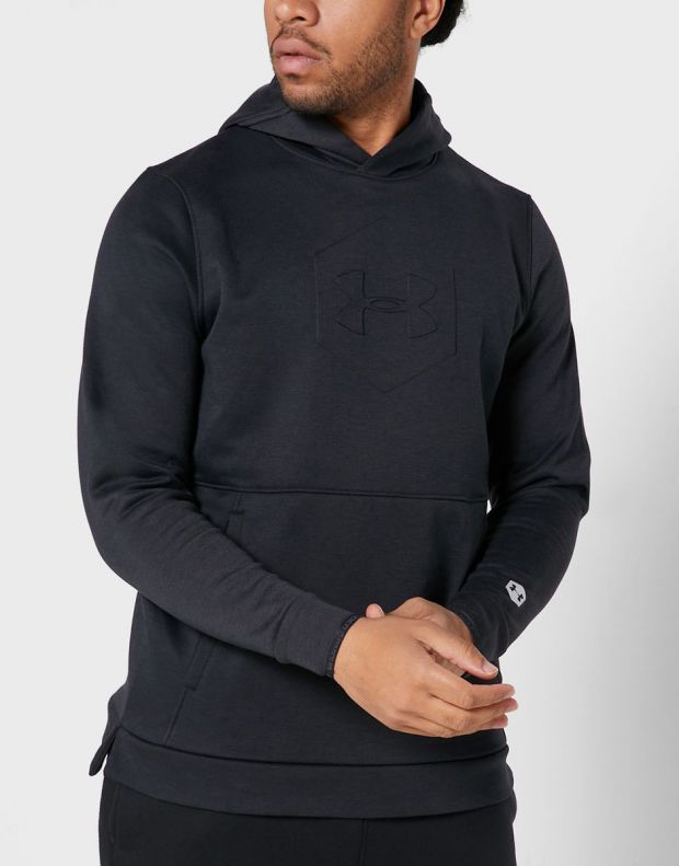 UNDER ARMOUR Athlete Recovery Fleece Graphic Hoodie Black - 1344145-001 - 3