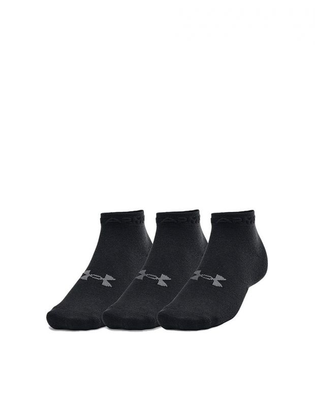 UNDER ARMOUR 3-pack Essential Low Cut Socks Black - 1365745-001 - 1