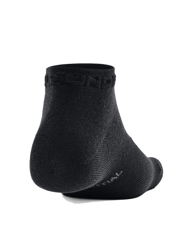 UNDER ARMOUR 3-pack Essential Low Cut Socks Black - 1365745-001 - 2
