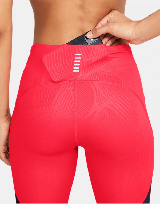 UNDER ARMOUR Fly Fast Printed Capri Leggings Red - 1350983-628 - 5