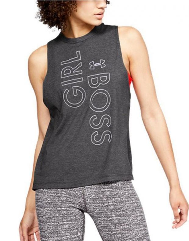 UNDER ARMOUR Graphic Girl Boss Muscle Tank Grey - 1329544-019 - 3