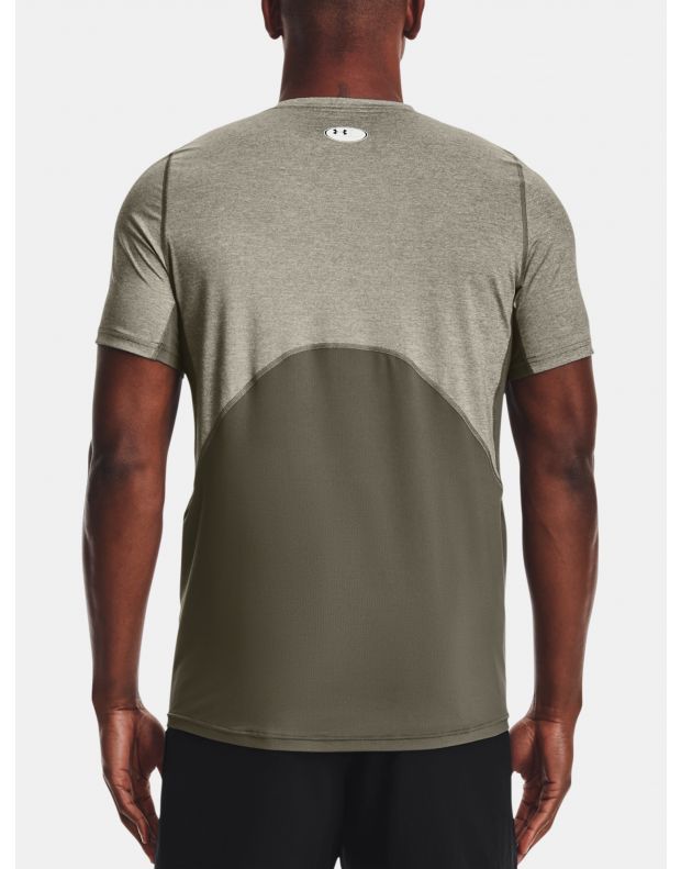 UNDER ARMOUR HG Armour Fitted SS Tee Olive - 1361683-369 - 2