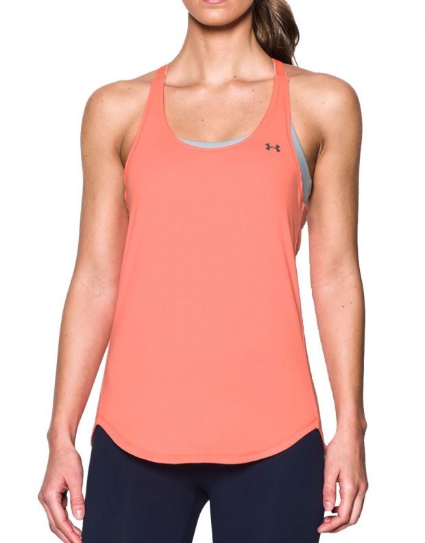 UNDER ARMOUR HeatGear Coolswitch Womens Running Tank Top Pink - 1294067-404 - 1