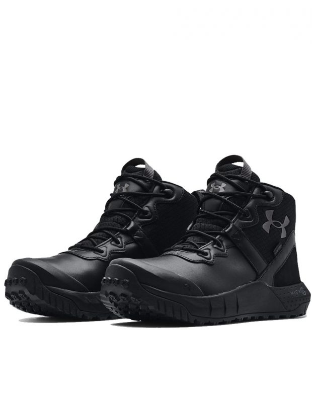 UNDER ARMOUR MicroG Valsetz Mid Leather Waterproof Tactical Boots - 3024334-001 - 3