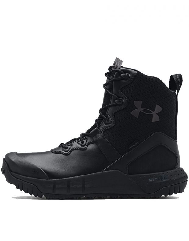 UNDER ARMOUR MicroG Valsetz Leather Waterproof Tactical Boots Black - 3024266-001 - 1