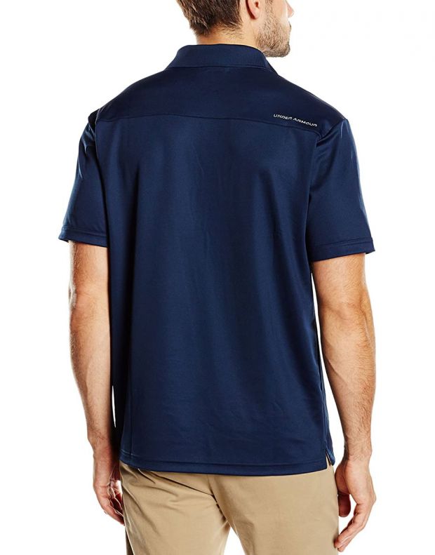 UNDER ARMOUR Medal Play Performance Polo Navy - 1247480-408 - 2
