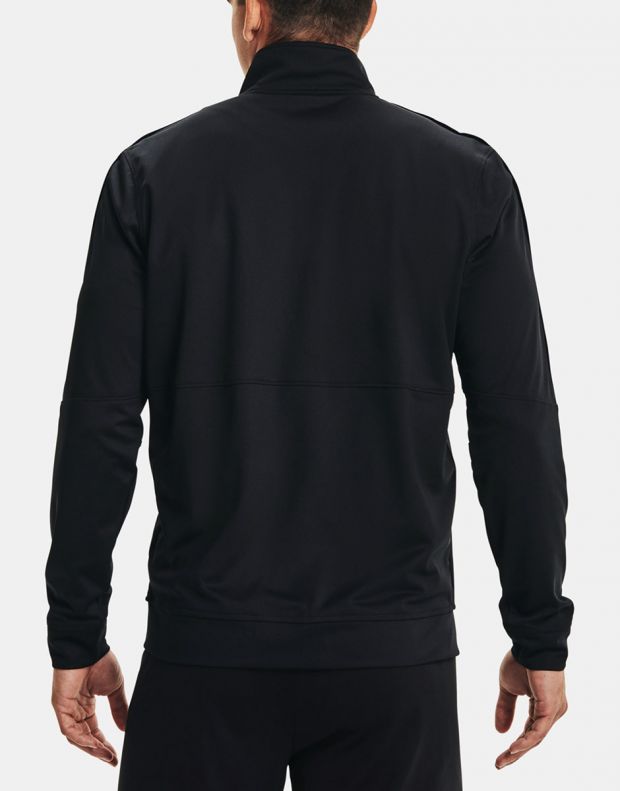 UNDER ARMOUR Pique Track Jacket All Black - 1366202-001 - 2