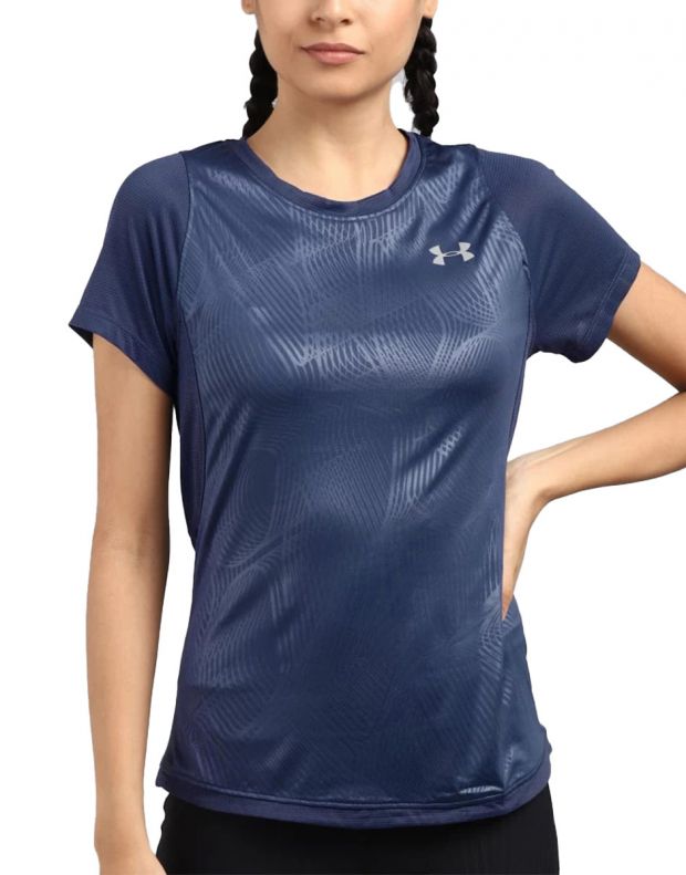 UNDER ARMOUR Qlifier Iso-Chill SS Tee Blue - 1350179-497 - 1
