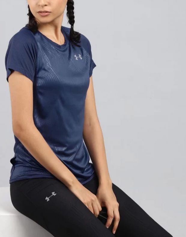 UNDER ARMOUR Qlifier Iso-Chill SS Tee Blue - 1350179-497 - 3