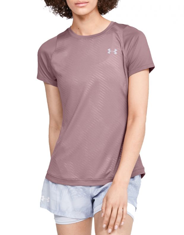 UNDER ARMOUR Qlifier Iso-Chill SS Tee Pink - 1350179-662 - 1