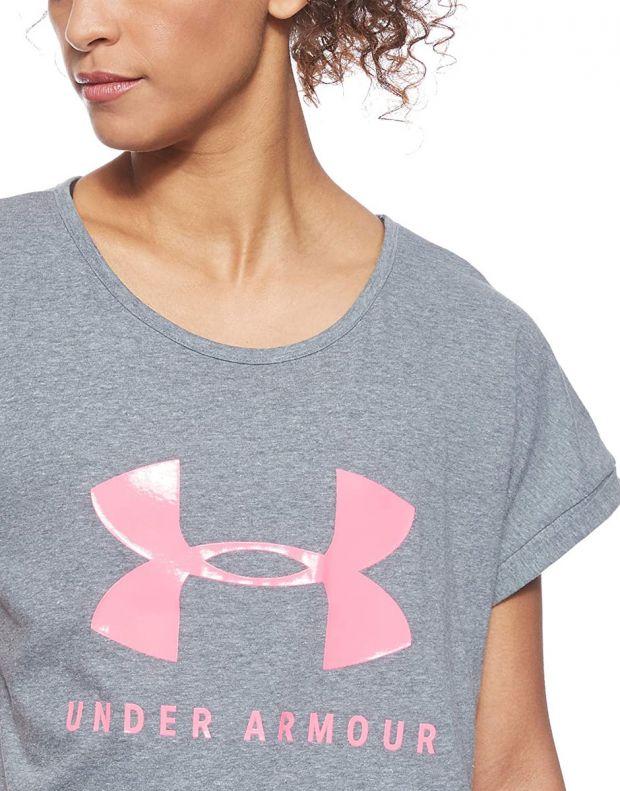 UNDER ARMOUR Sportstyle Graphic Tee Grey - 1347436-012 - 5