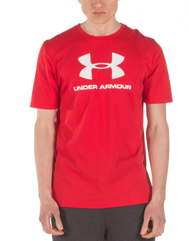 UNDER ARMOUR Sportstyle Logo Tee Red - 1329590-600 - 1