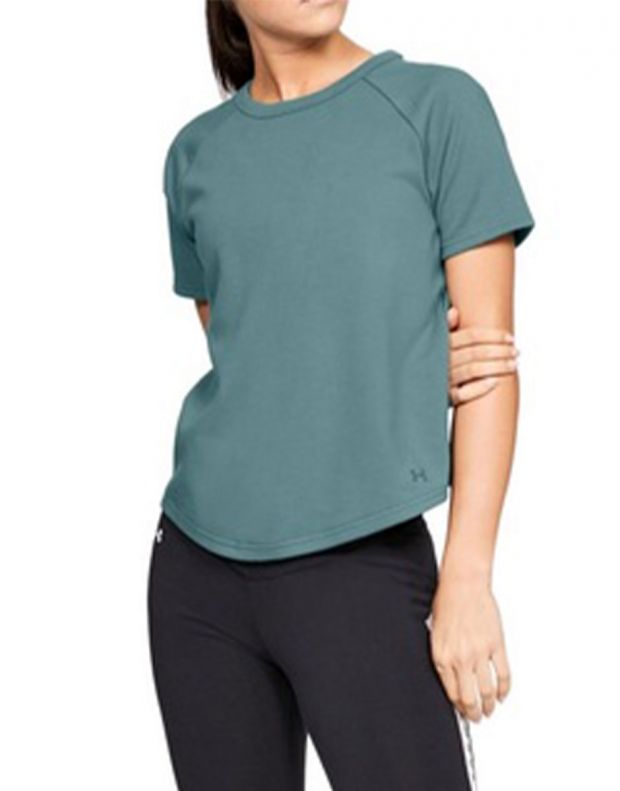 UNDER ARMOUR Terry SS Tee Green - 1344093-416 - 3