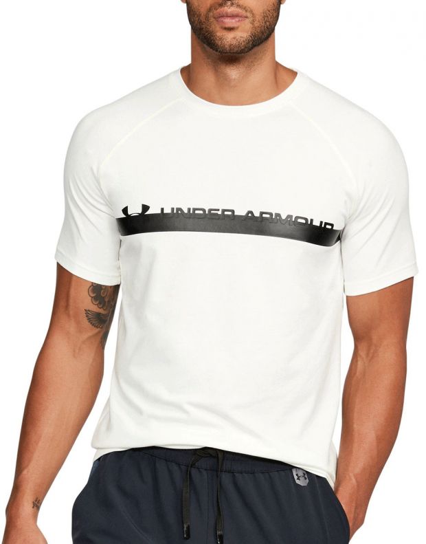 UNDER ARMOUR Unstoppable Graphic Tee Ecru - 1317914-996 - 1