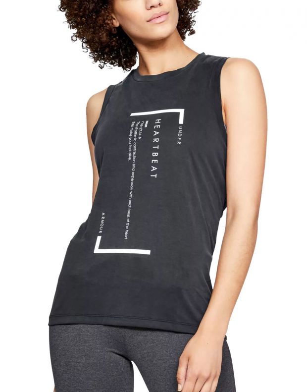 UNDER ARMOUR Unstoppable Heart Tank Black - 1327497-001 - 1
