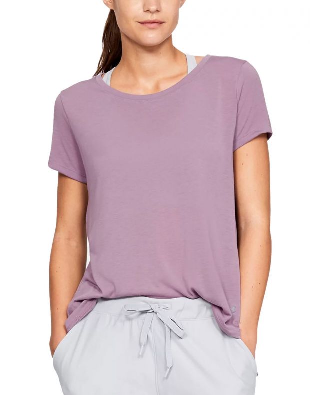 UNDER ARMOUR Whisperlight SS Foldover Tee Lilac - 1328903-521 - 1