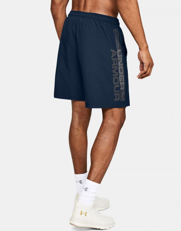UNDER ARMOUR Woven Graphic Wordmark Shorts Navy - 1320203-408 - 2