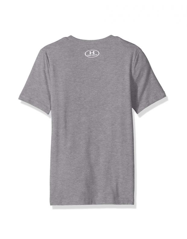 UNDER ARMOUR Duo Branded Tee Grey - 1298171-037 - 2