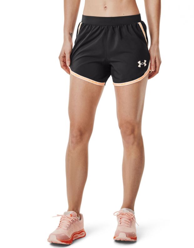 UNDER ARMOUR Fly-By 2.0 Shorts Black/Peach - 1361392-010 - 1