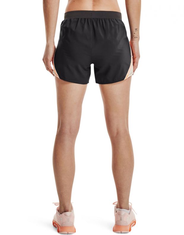 UNDER ARMOUR Fly-By 2.0 Shorts Black/Peach - 1361392-010 - 2