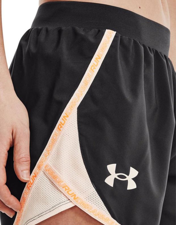 UNDER ARMOUR Fly-By 2.0 Shorts Black/Peach - 1361392-010 - 3