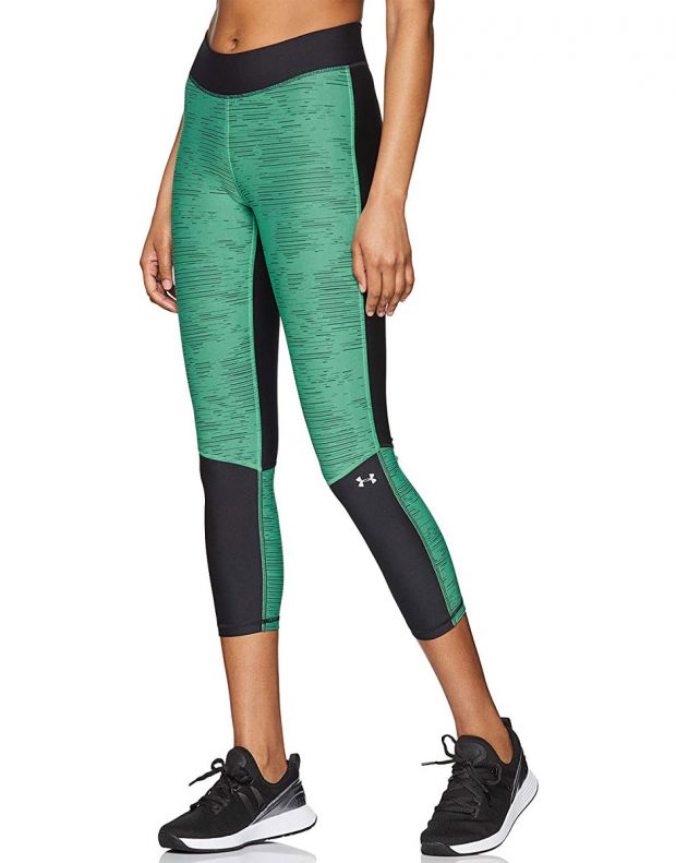 UNDER ARMOUR Jacquard Ankle Crop Legging Green - 1323180-003 - 1