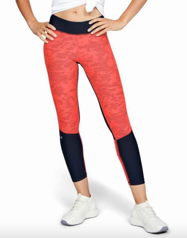 UNDER ARMOUR Jacquard Ankle Crop Legging Red - 1323180-408 - 2