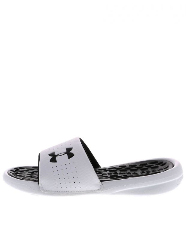 UNDER ARMOUR Playmaker Fixed Strap Slides White - 3000065-100 - 1