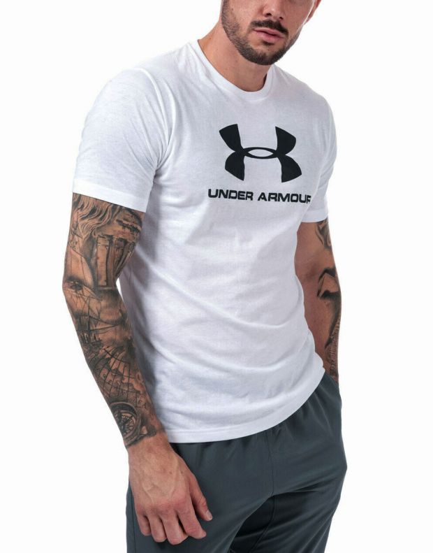 UNDER ARMOUR Sportstyle Logo Tee White - 1329590-100 - 1