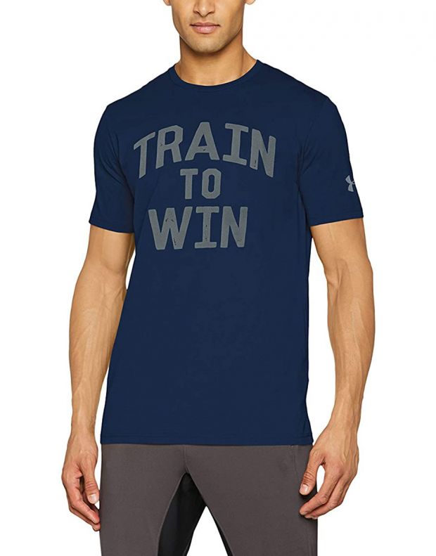UNDER ARMOUR Train To Win Tee Navy - 1317521-408 - 1