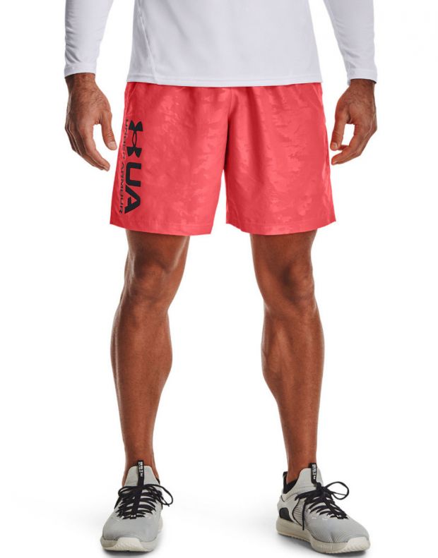 UNDER ARMOUR Woven Emboss Short Coral - 1361432-628 - 1