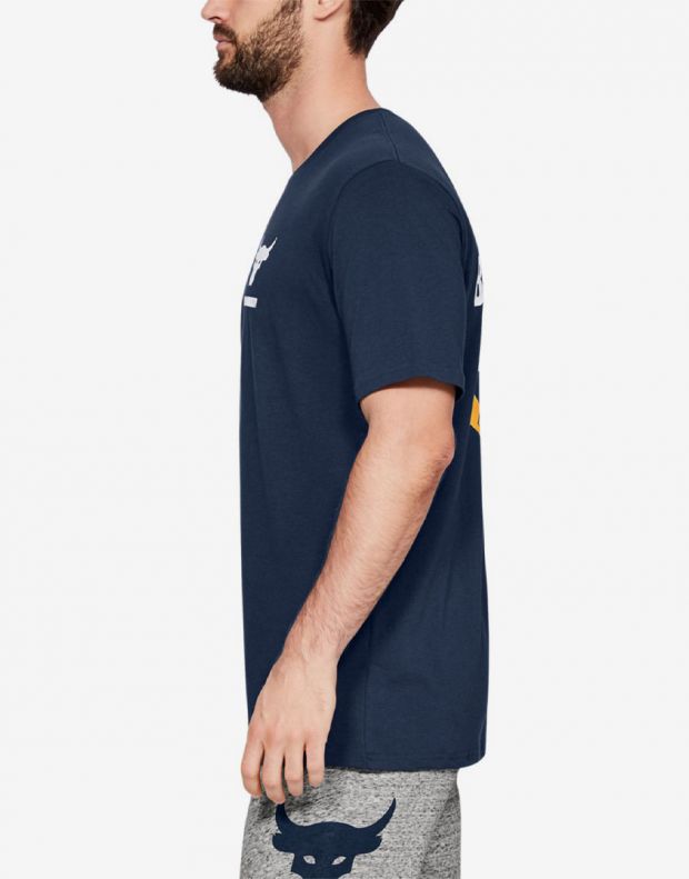 UNDER ARMOUR x Project Rock BSR Tee Navy - 1347361-408 - 2
