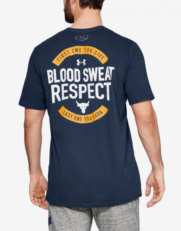 UNDER ARMOUR x Project Rock BSR Tee Navy - 1347361-408 - 3