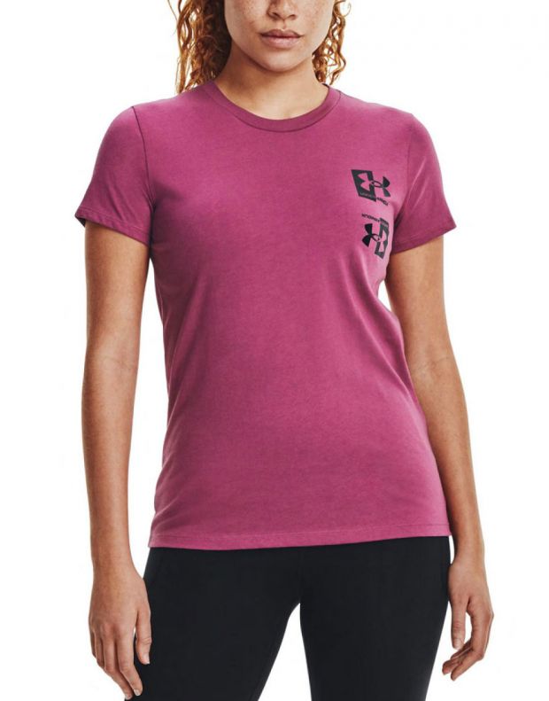 UNDER ARMOUR Armour Live Repeat Tee Dark Pink - 1365136-678 - 1