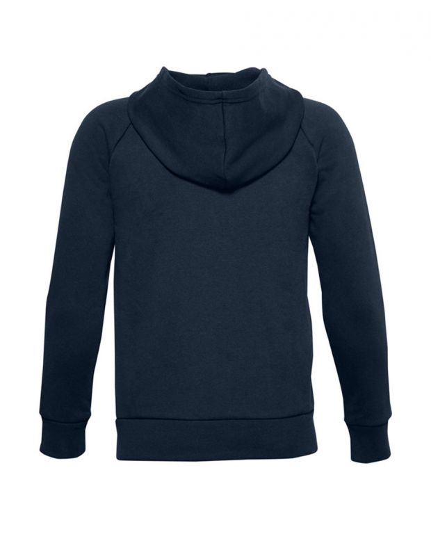 UNDER ARMOUR Rival Cotton FZ Hoodie Navy - 1357613-408 - 2