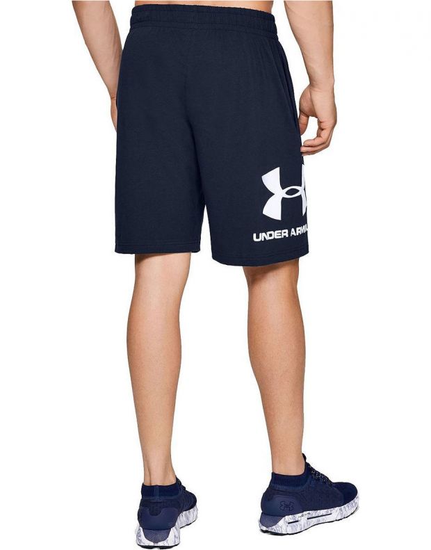 UNDER ARMOUR Sportstyle Cotton Graphic Shorts Navy - 1329300-408 - 2