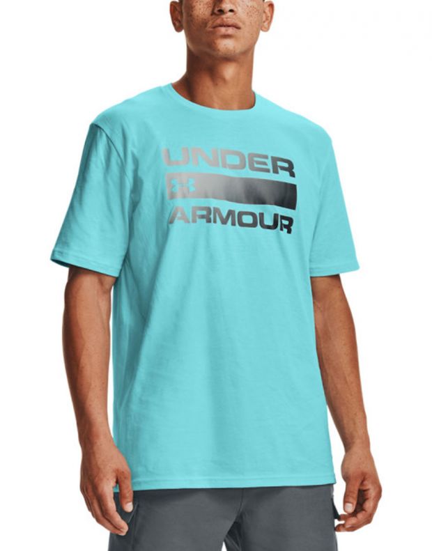 UNDER ARMOUR Team Issue Wordmark Tee Blue - 1329582-441 - 1