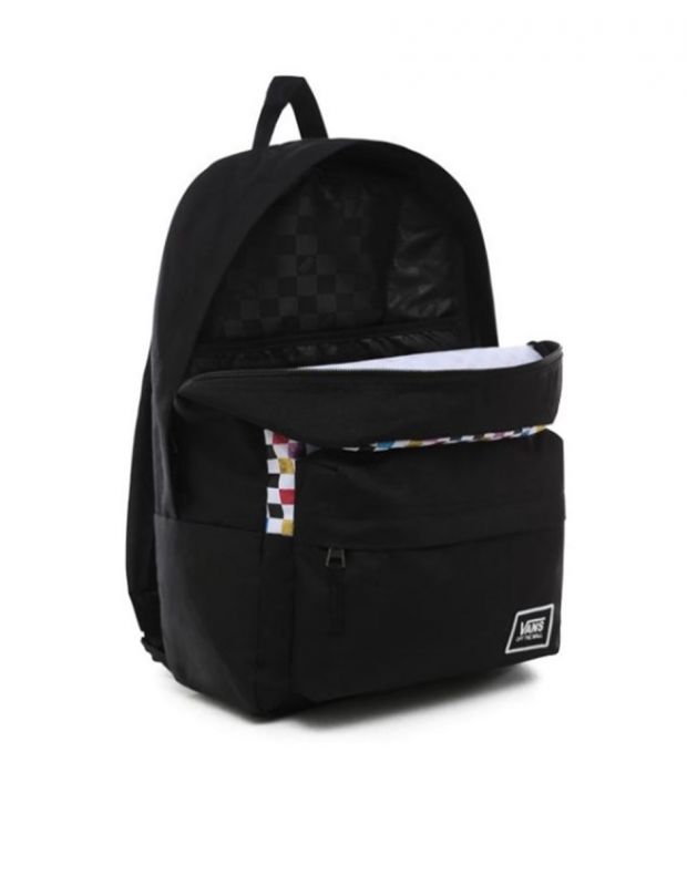 VANS Glitter Check Realm Backpack Black/Multi - VN0A48HGUX9 - 3