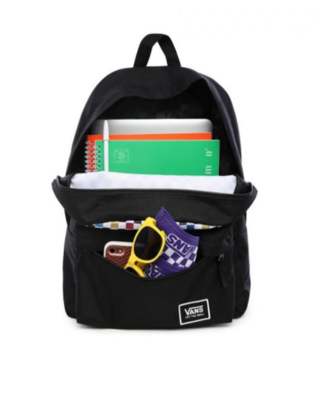 VANS Glitter Check Realm Backpack Black/Multi - VN0A48HGUX9 - 5