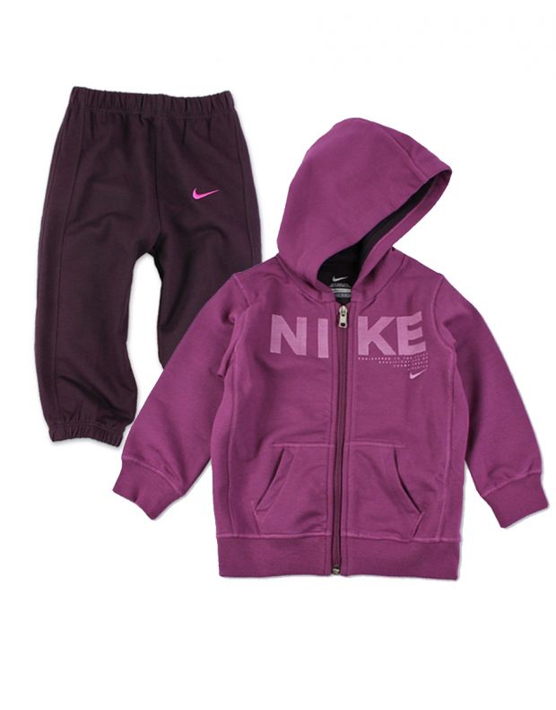 NIKE Fleece Tracksuit Dark Pink/Purple I - 481506-685 - 4