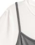 H&M Slip Dress With A Top - 6896/grey - 3t
