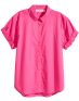 H&M Short-Sleeved Cotton Shirt Pink - 4375/pink - 3t