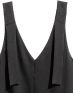 H&M Straight-Cut V-Neck Dress - 6375/black - 3t