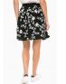 VERO MODA Floral Skirt Black - 82236/black - 3t