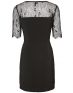 VERO MODA Lace Short Sleeved Dress - 91598/black - 4t