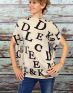 NEGATIVE Aly Tunic Letters - Aly/letters - 1t