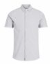 JACK&JONES Casual Cotton Shirt Light Grey - 25463/l.grey - 8t